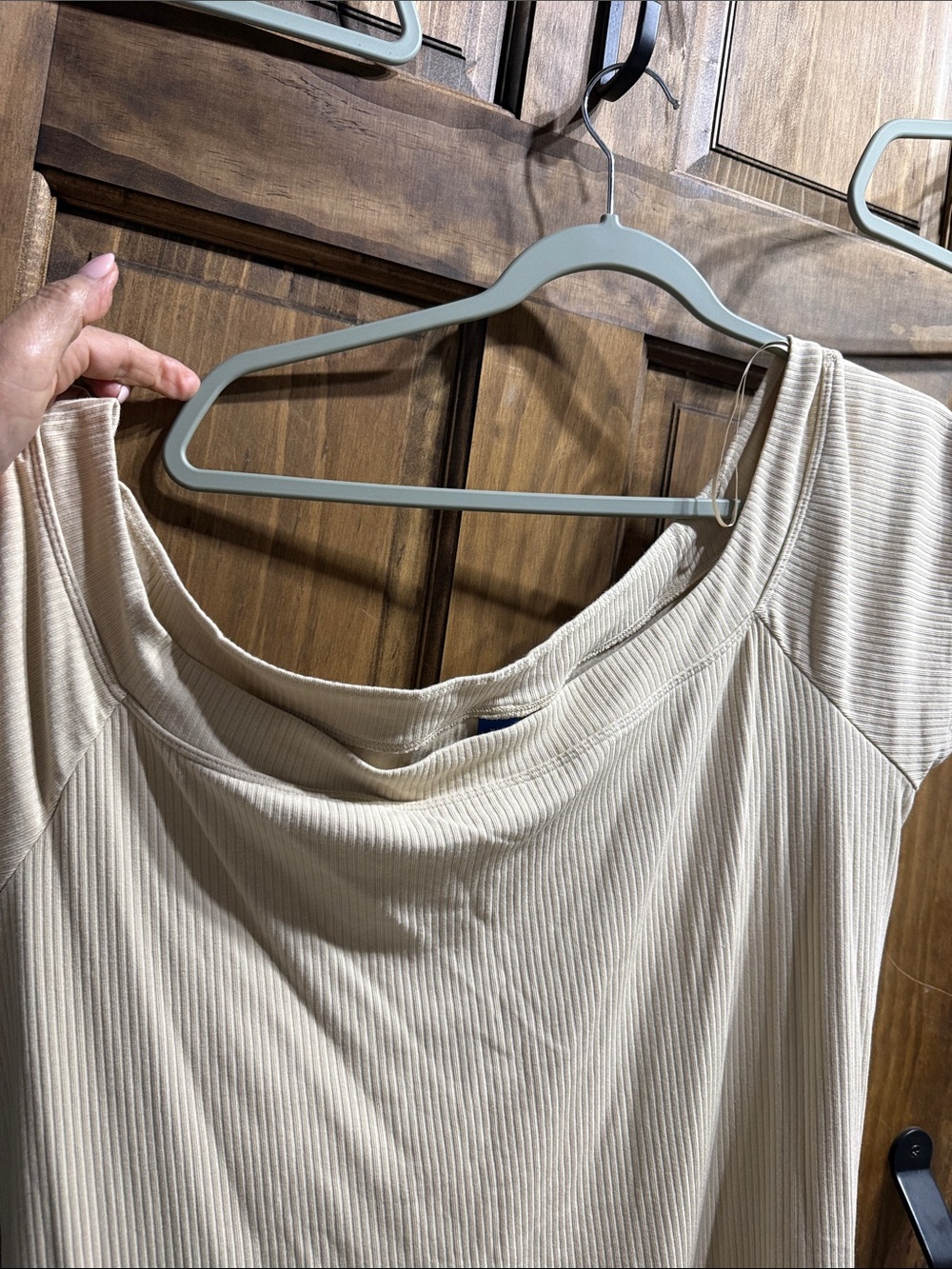 Old Navy Cream Ribbed Teddy Jacket - Picture 6 of 9